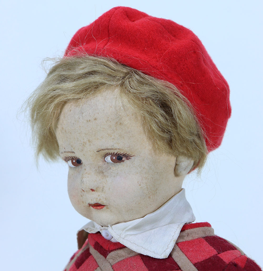 A Lenci felt series 300 Golfer doll from sports series, Italian circa 1930, - Image 2 of 2