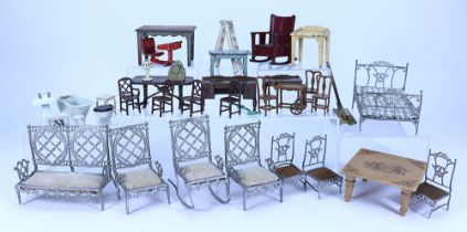 Collection of American Dolls House furniture, 19th/20th century,