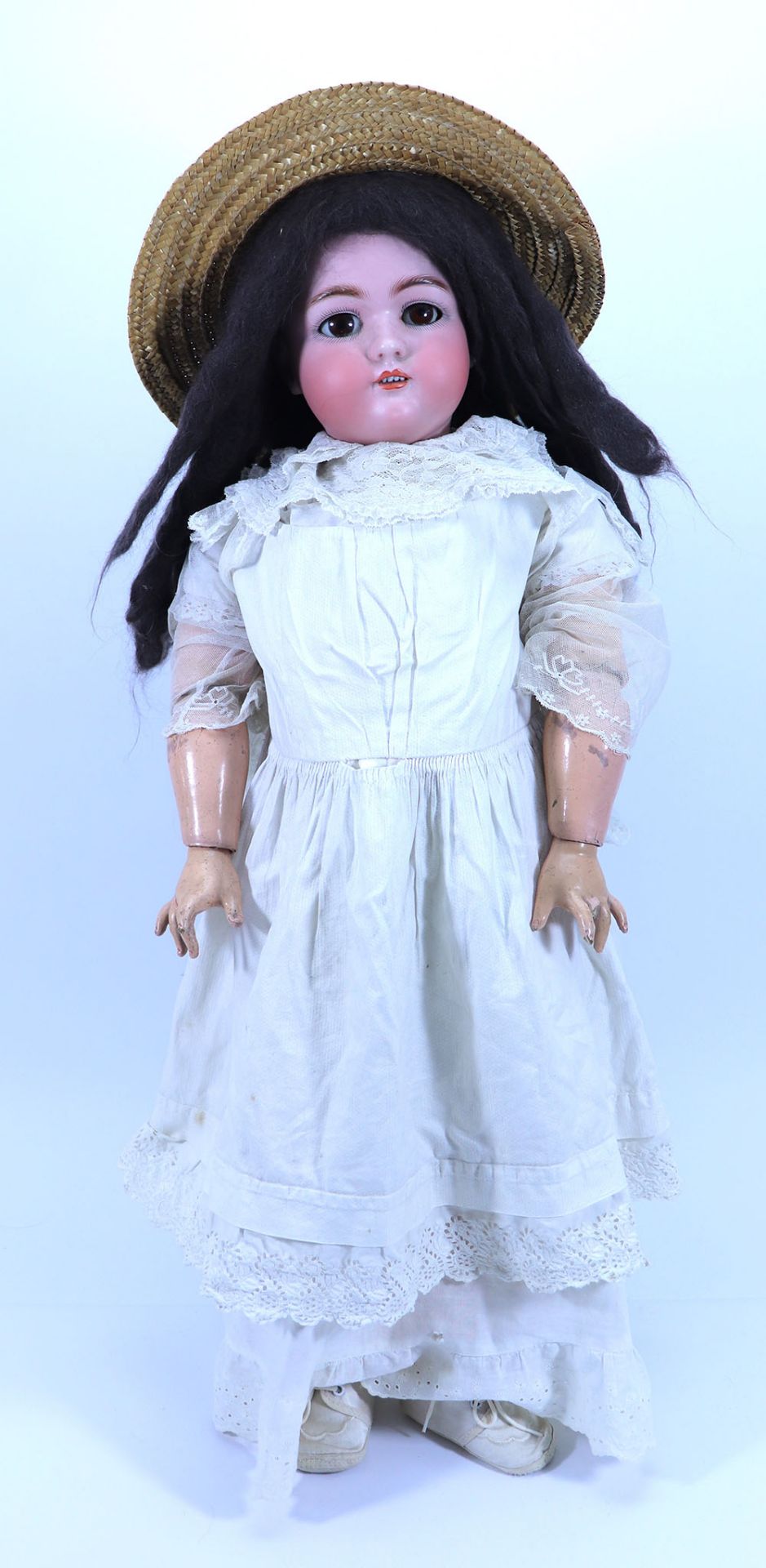 A large Simon & Halbig Jutta 1349 bisque head doll, German circa 1915,