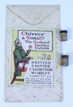 Rare Chivers’ & Sons Ltd Strawberry Jam and Old English Marmalade jar replica’s for Queen Mary’s Dol