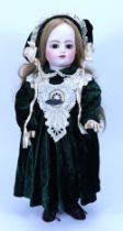 A fine Francois Gaultier bisque head Bebe doll, size 9, French circa 1880,