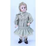 A 422 bisque head girl doll, German circa 1910,