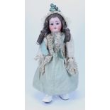 A Simon & Halbig 1078 bisque head doll, German circa 1910,