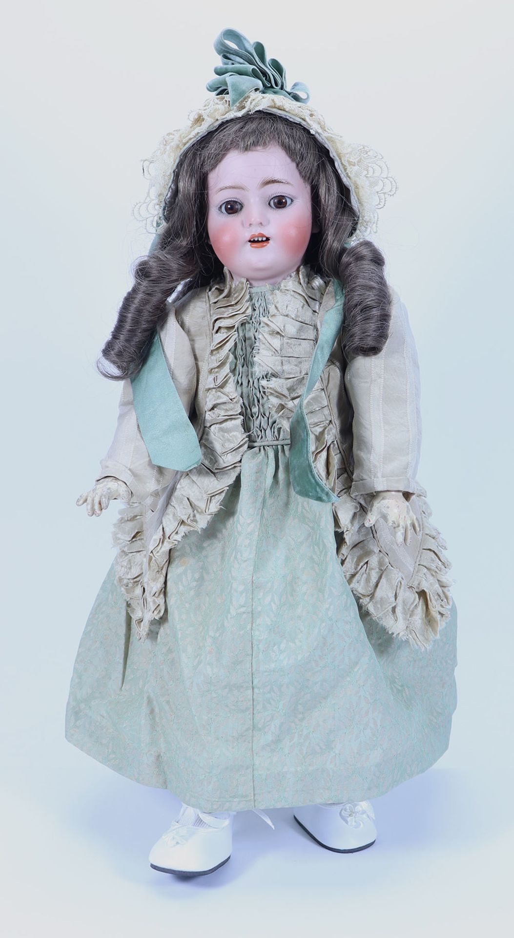 A Simon & Halbig 1078 bisque head doll, German circa 1910,