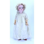 A Simon & Halbig DEP bisque head doll German circa 1910,