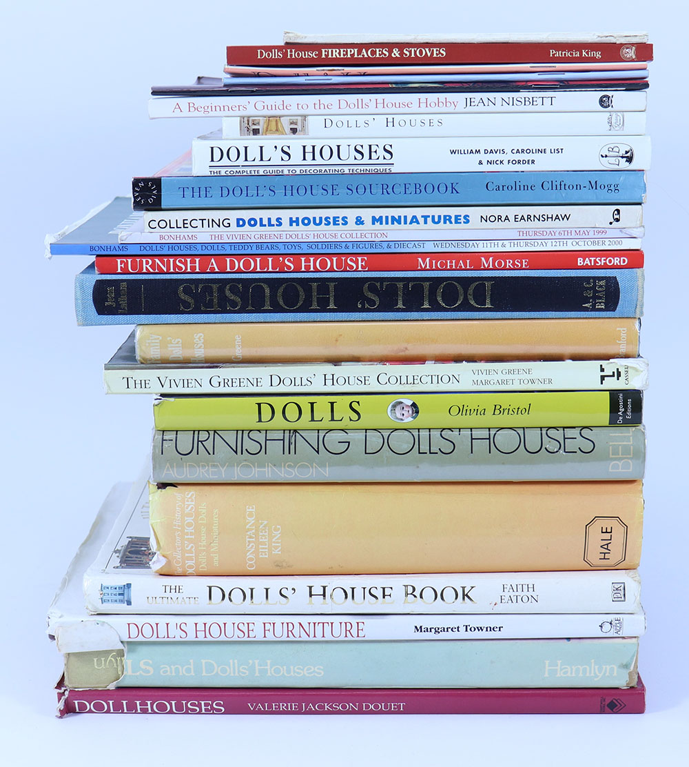 A good collection of doll and doll house reference books,