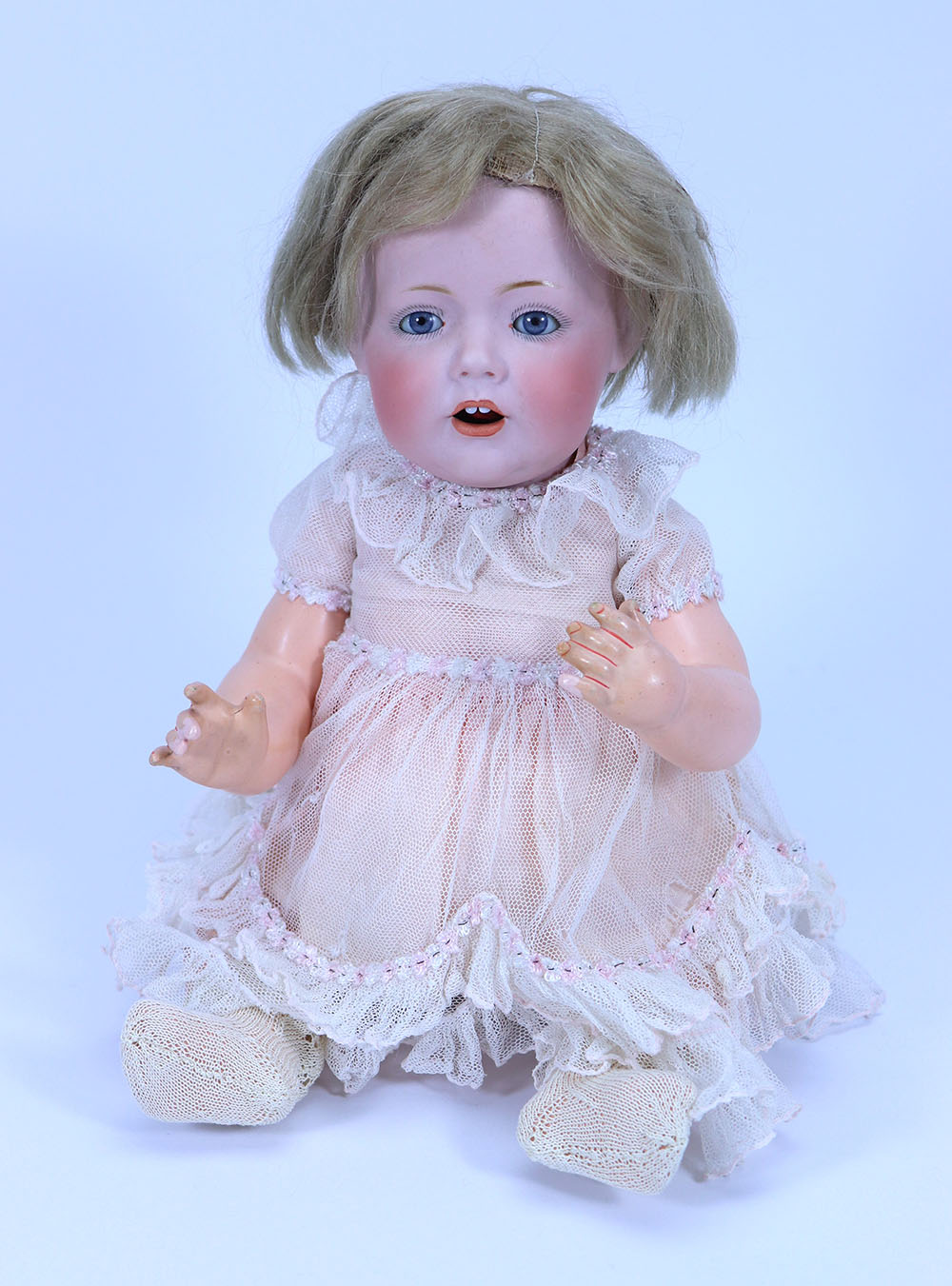 A good J.D Kestner 245 ‘Hilda’ bisque head character baby doll, German circa 1910,