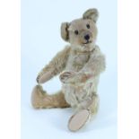 A small charming rare Strunz blonde mohair Teddy bear, German circa 1910,