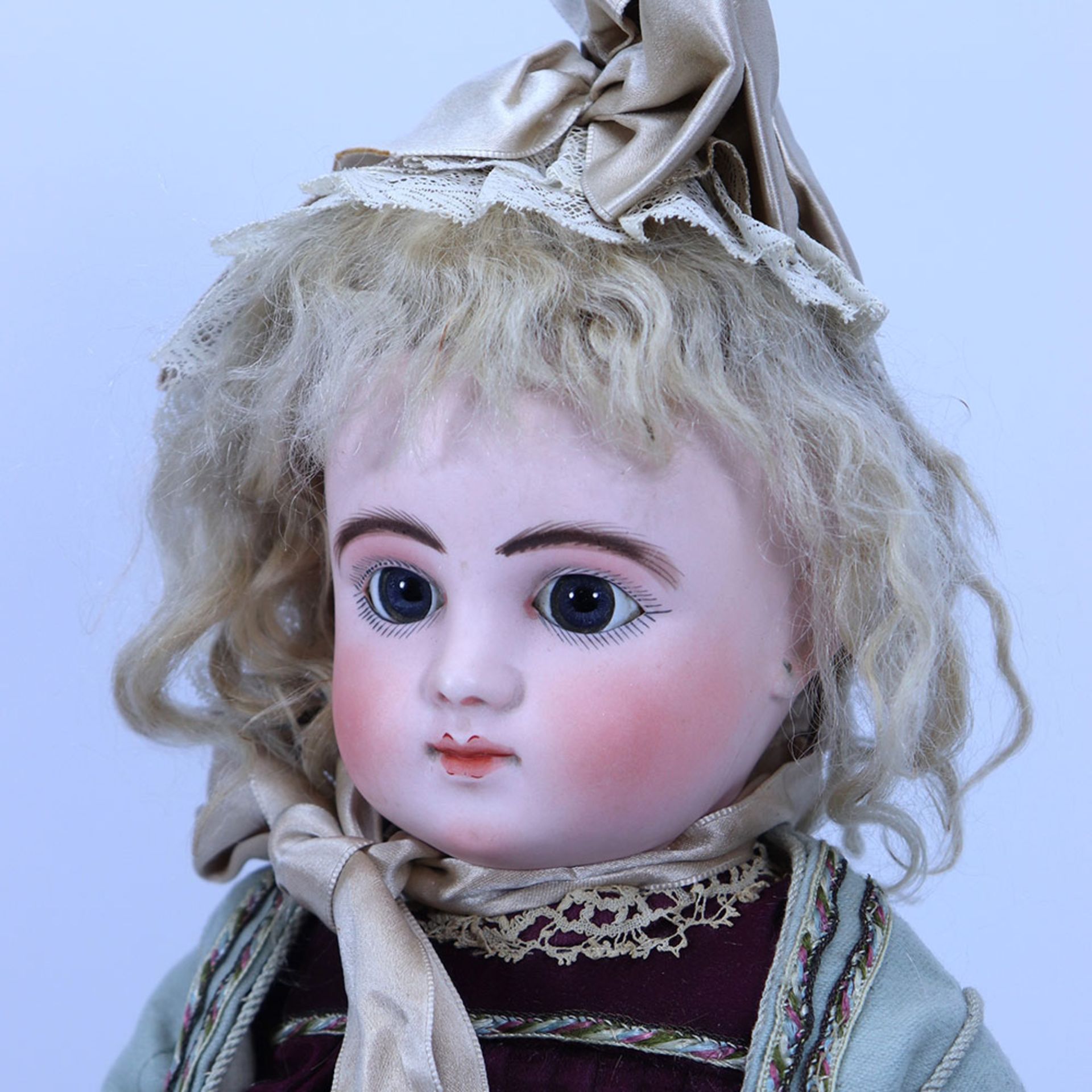 A Series C Bourgoine Steiner bisque head Bebe doll, size 2, French circa 1880, - Bild 2 aus 4