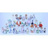 Collection of thirty glazed China Half-Dolls, German 1920s,
