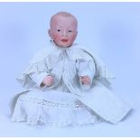 A Kammer & Reinhardt 100 bisque head character baby doll, German circa 1910,