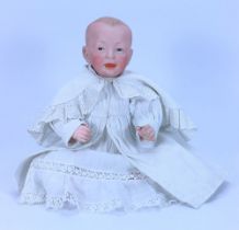 A Kammer & Reinhardt 100 bisque head character baby doll, German circa 1910,