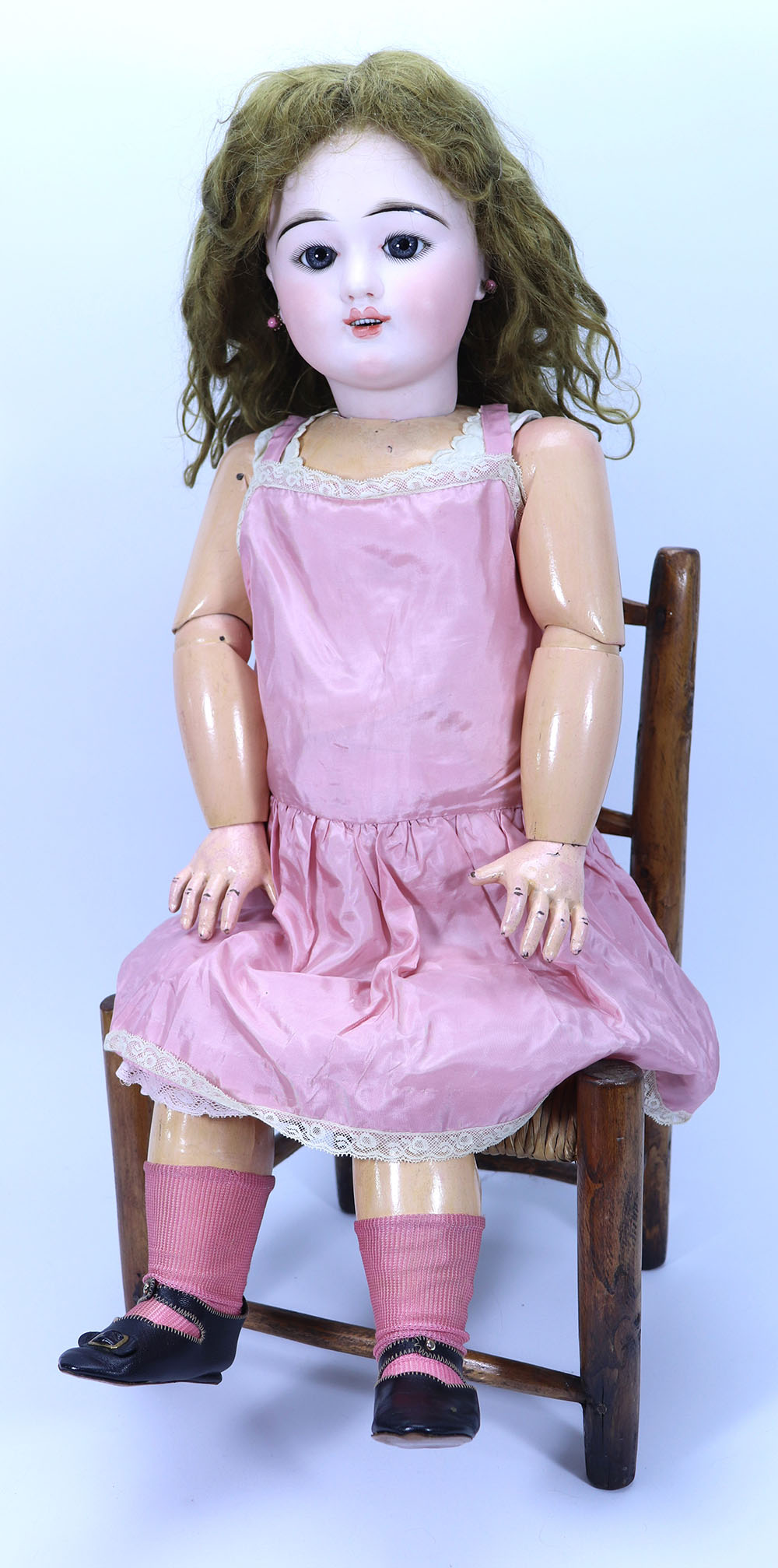 A beautiful and large Eden Bebe bisque head doll, size 14, French circa 1890,