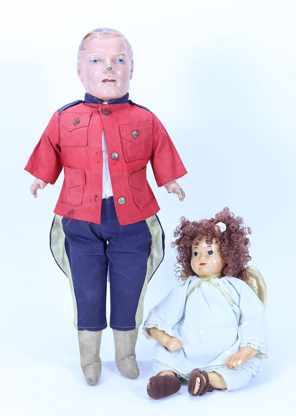 A composition Reliable Toy Co ‘Canadian Mountie’ doll, circa 1930,