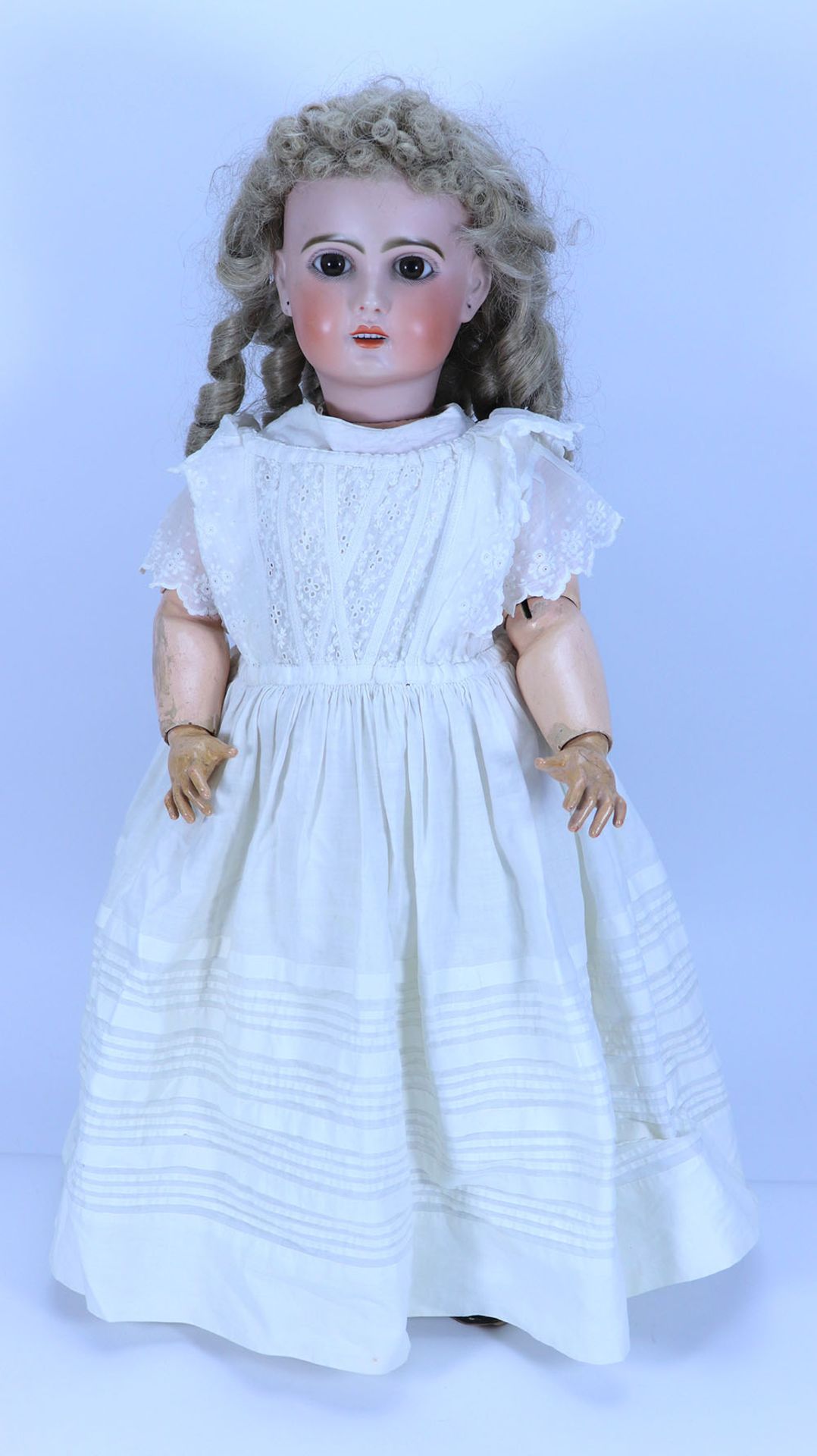 A Tete Jumeau bisque head Bebe doll, French circa 1900,