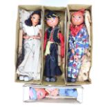 Three 1950s boxed SL type Pelham Puppets,