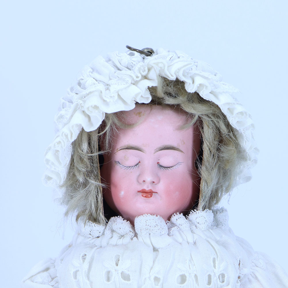 A rare Carl Bergner bisque three faced doll laughing/crying and sleeping, German circa 1900, - Image 2 of 3