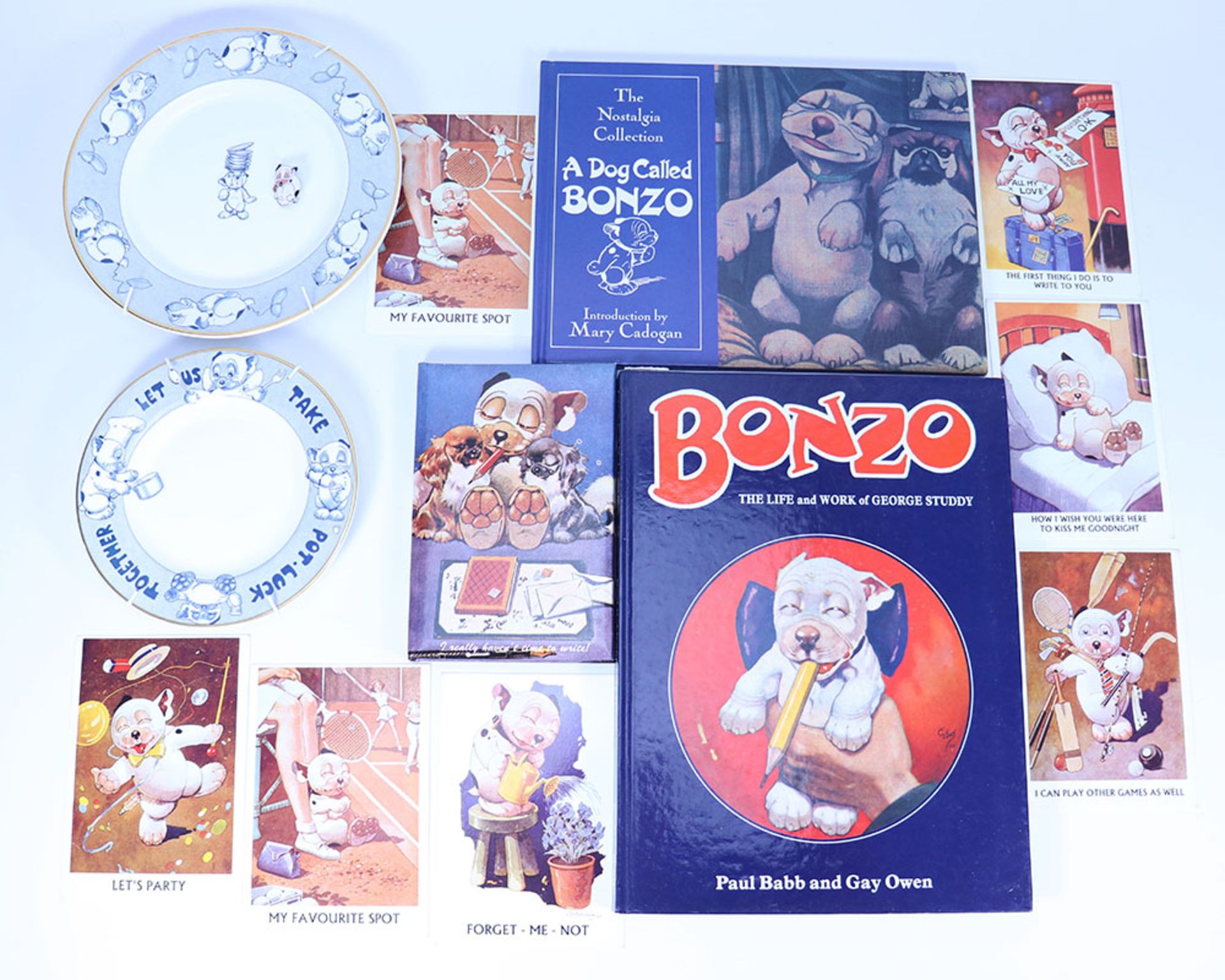 Collection of Bonzo books, postcards and more, - Bild 2 aus 2