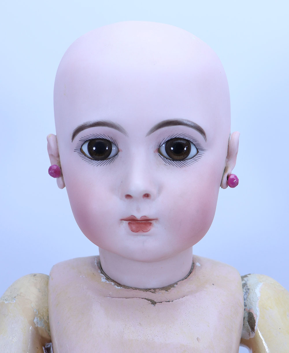 A beautiful and rare Jumeau Triste bisque head Bebe doll, size 13, French circa 1882, - Image 7 of 7