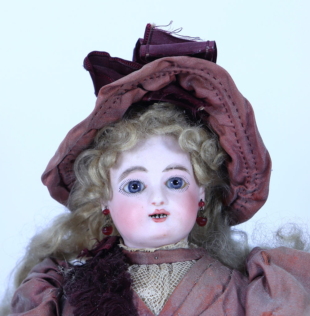 A rare all original bisque mechanical walking doll by Jules Steiner, French circa 1880, - Image 2 of 2