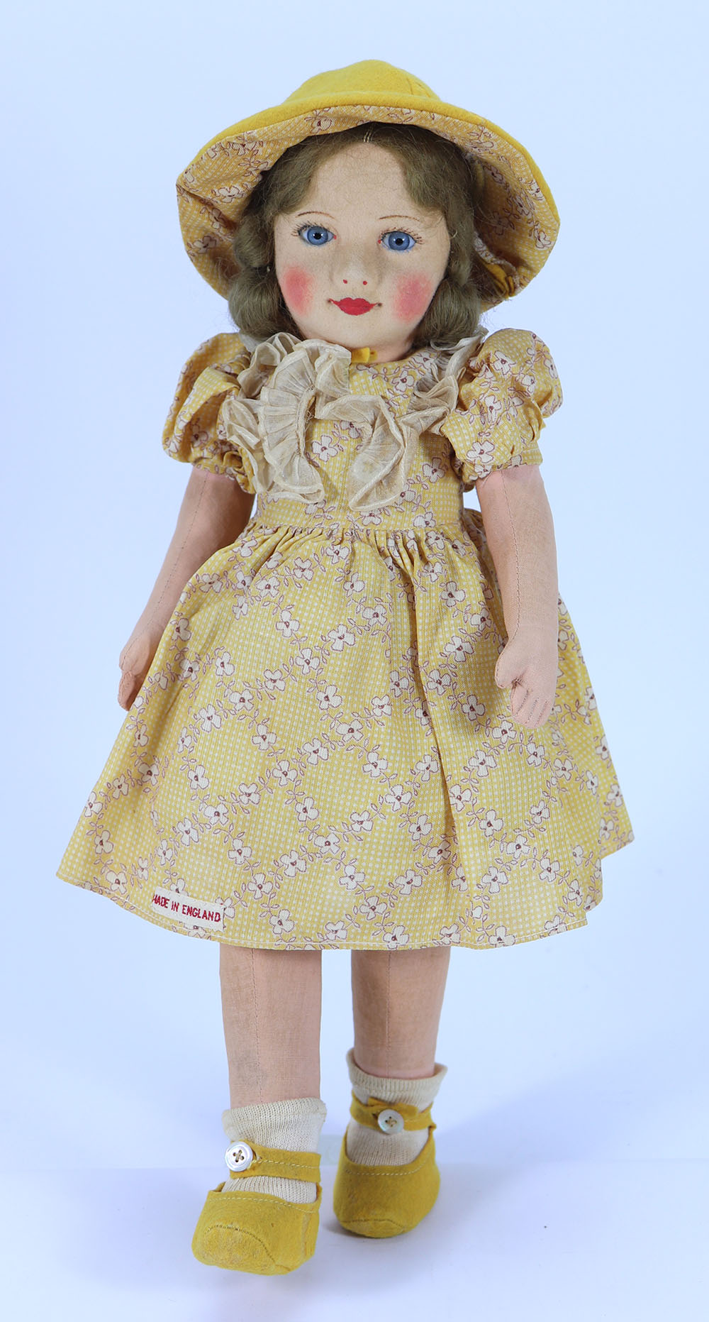 A Chad Valley Princess Margaret Rose cloth doll, English circa 1935,