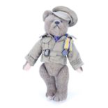 A German burlap Teddy bear, circa 1920,