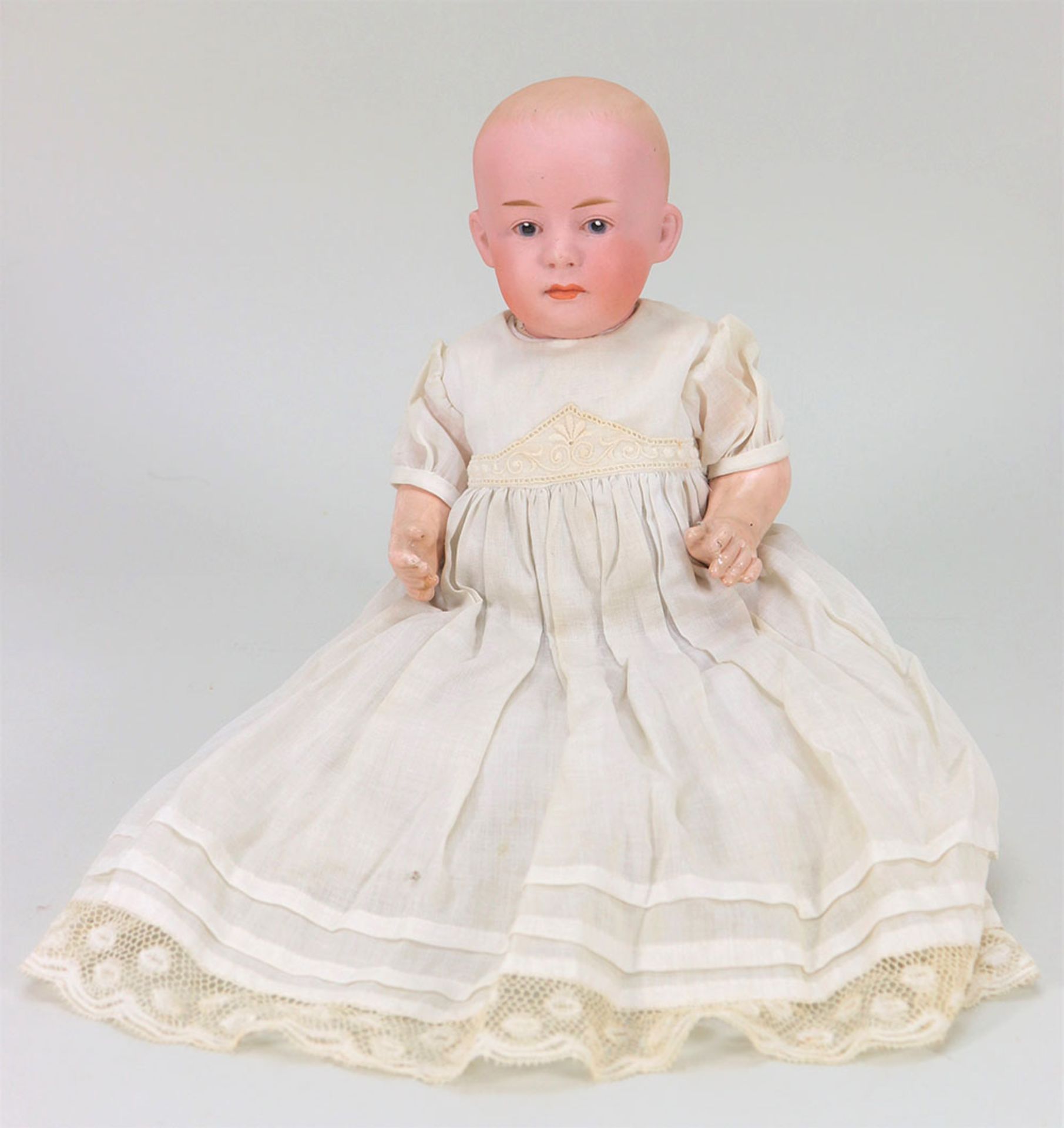 A Grebuder Heubach 7894 bisque head Pouty doll, German circa 1910, - Bild 2 aus 2