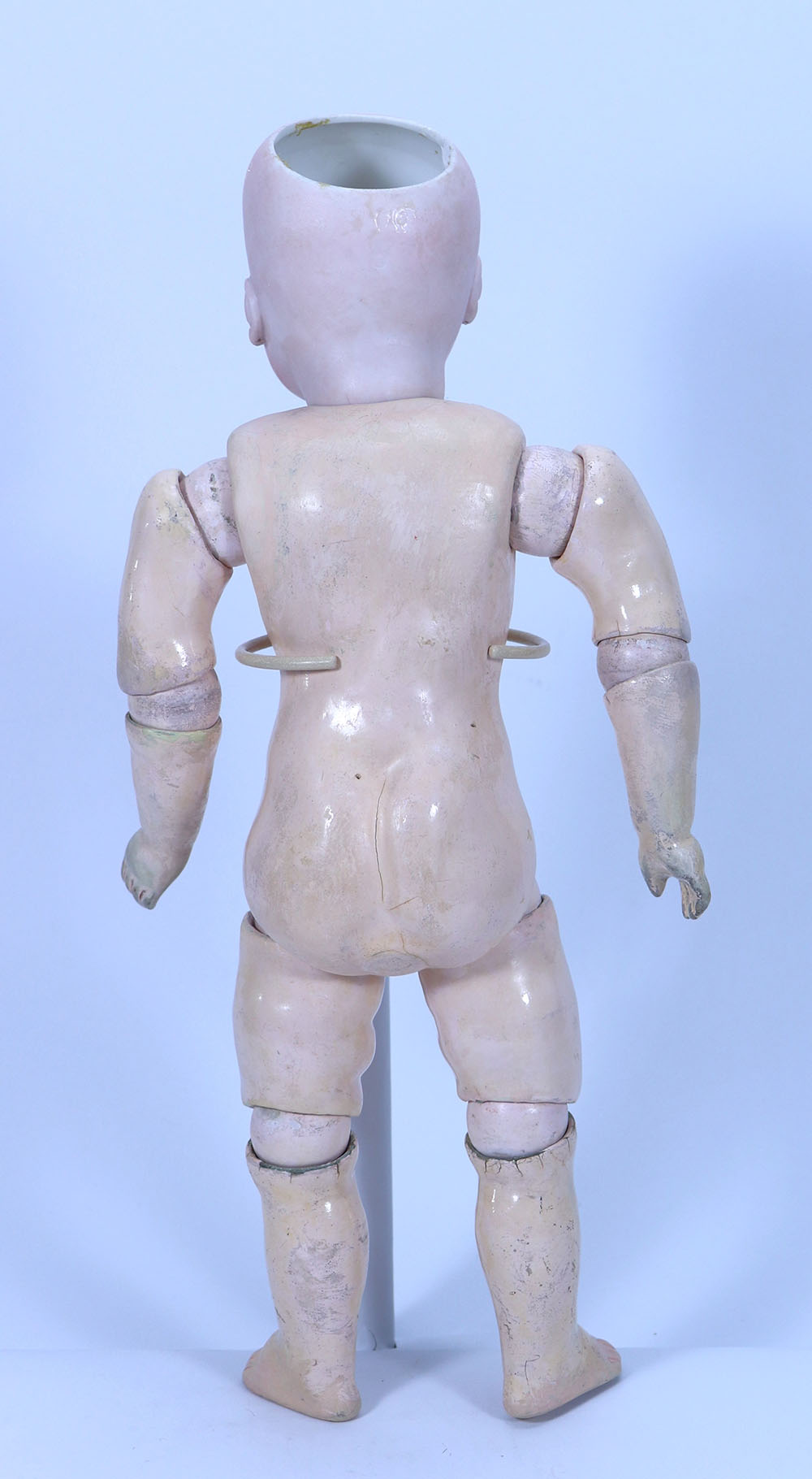 A rare Simon & Halbig 908 early bisque head doll, German 1880s, - Image 4 of 4