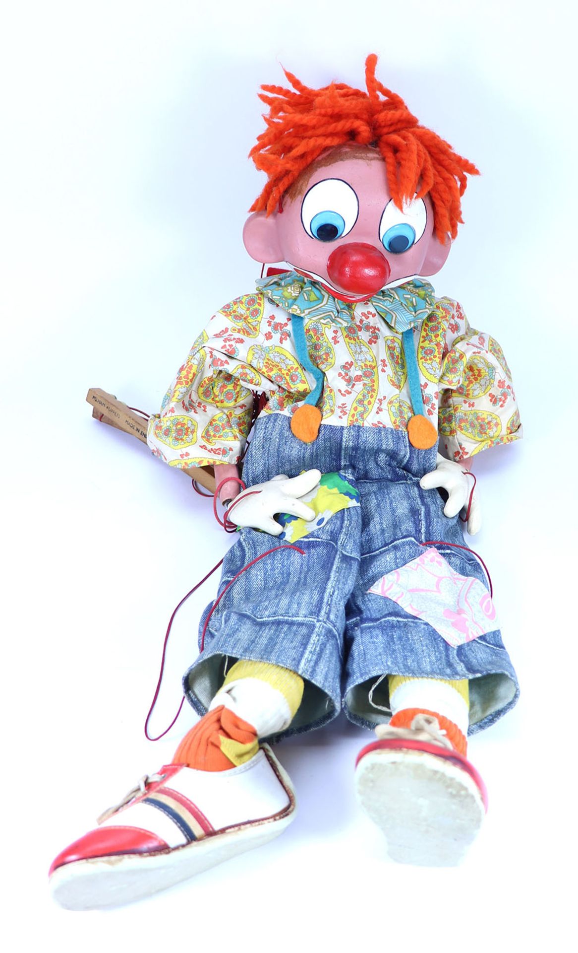 Pelham Puppet No.2 large Clown puppet, 1970s, - Bild 2 aus 2