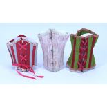 Three good dolls corsets, circa 1890s,