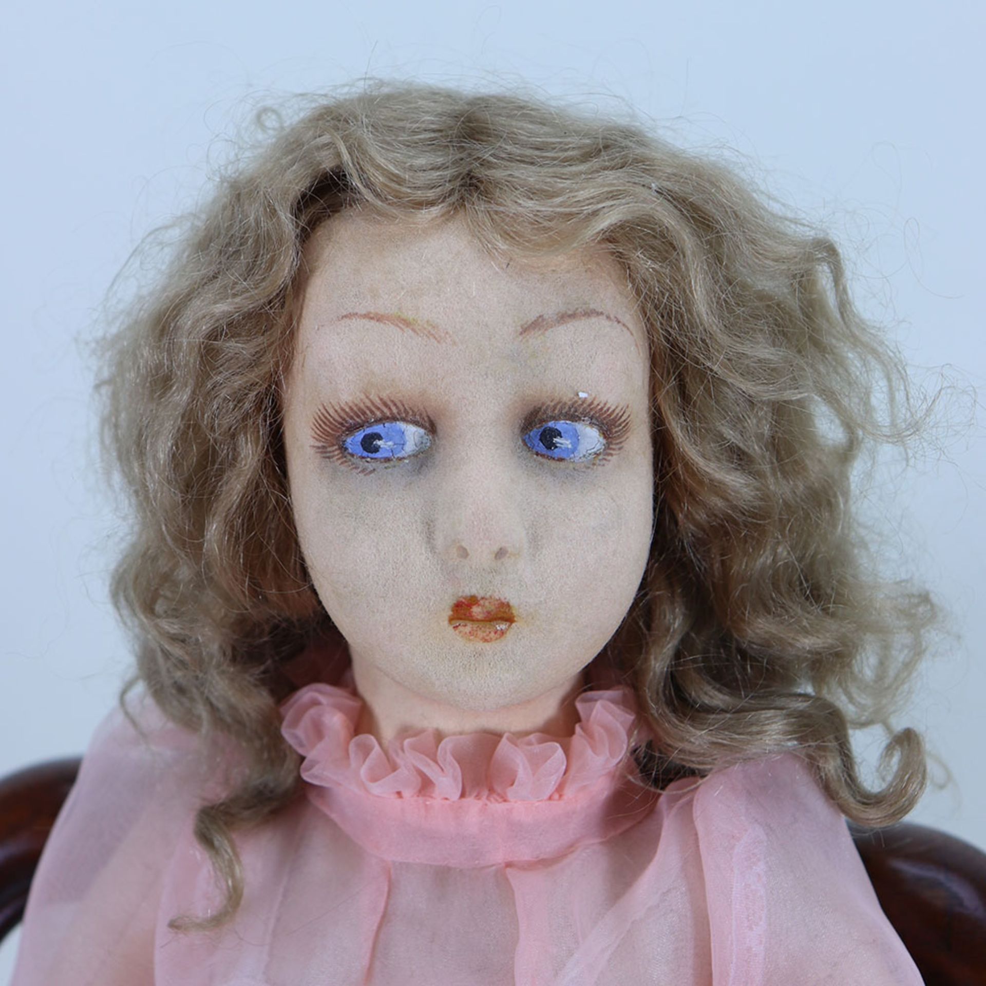 A Lenci felt Boudoir lady doll, Italian 1930s, - Image 2 of 2