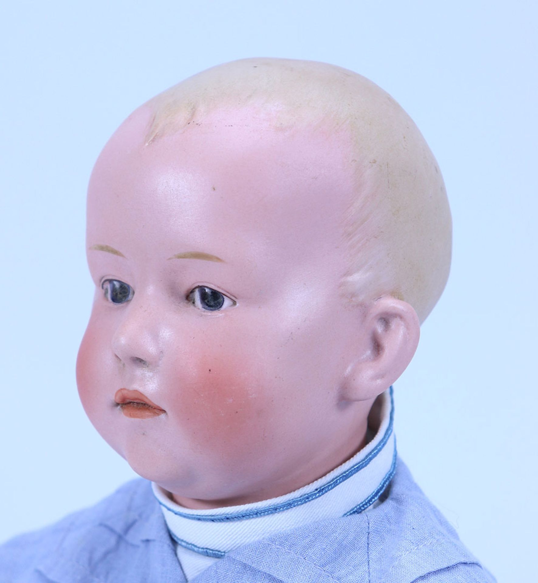 A large Gebruder Heubach ‘Pouty’ bisque head baby doll, German circa 1910, - Bild 2 aus 2