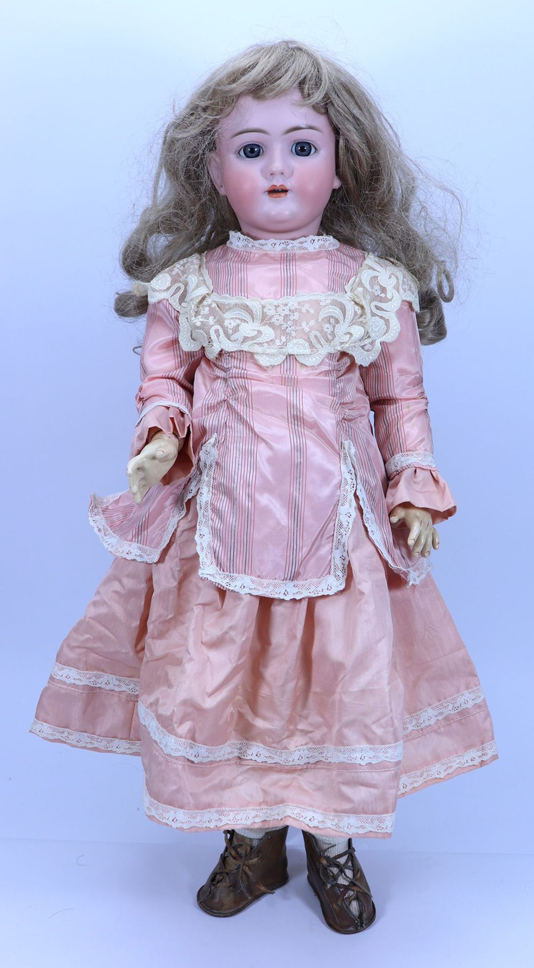 A large Handwerck DEP bisque head doll, German circa 1915,