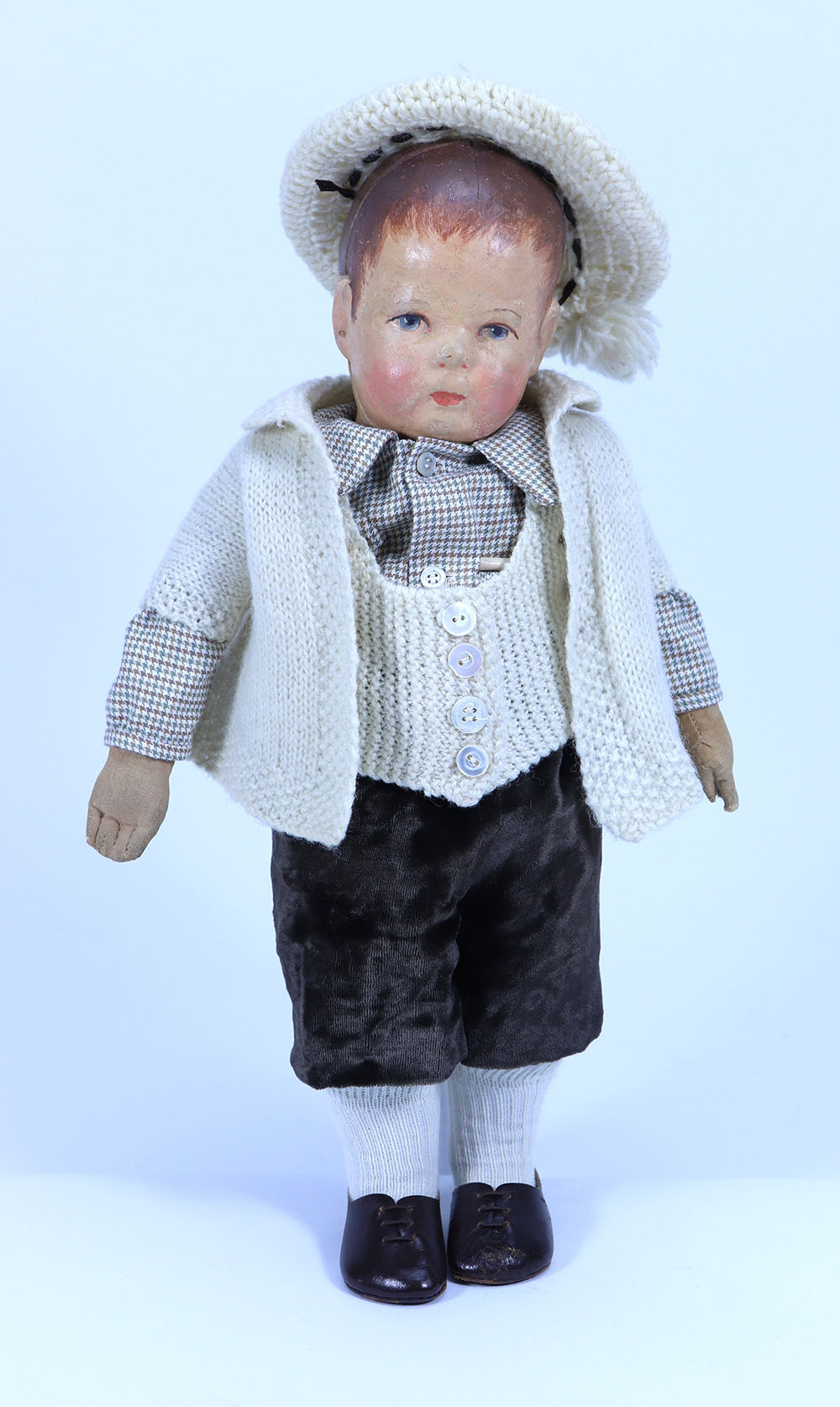 A good early Kathe Kruse cloth doll I, German circa 1910,