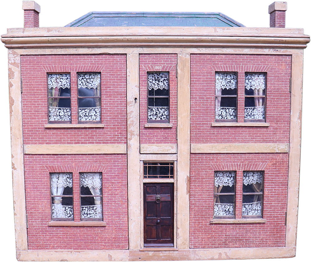 A large and impressive early English Georgian dolls house, 1803,