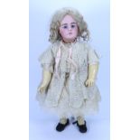 A large and rare Simon & Halbig 949 bisque head doll, German circa 1890,