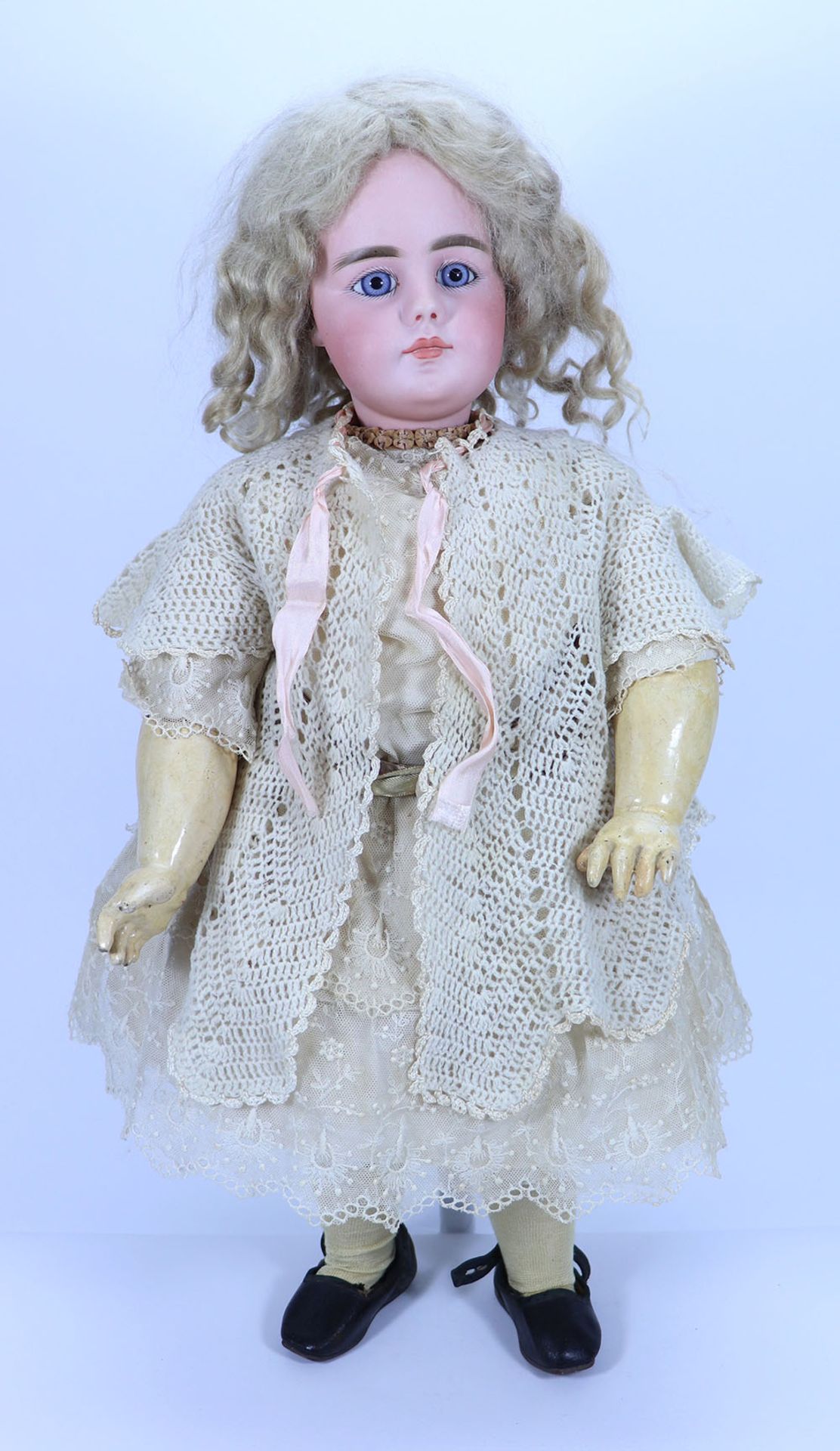A large and rare Simon & Halbig 949 bisque head doll, German circa 1890,