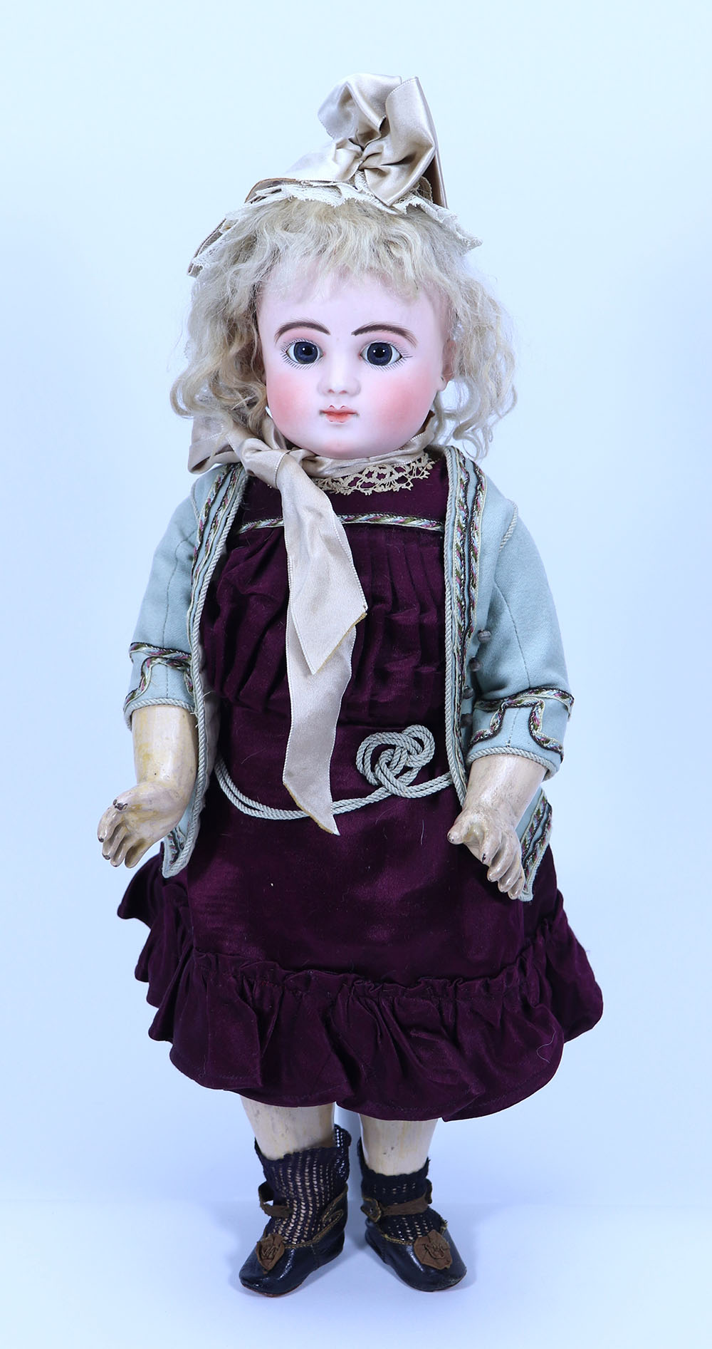 A Series C Bourgoine Steiner bisque head Bebe doll, size 2, French circa 1880,