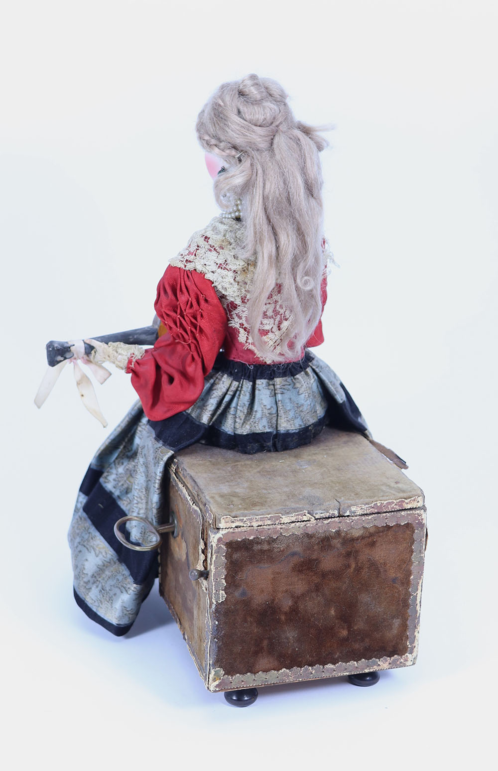 All original Gustave Vichy Guitar playing seated Lady Automata, French 1880s, - Image 3 of 3