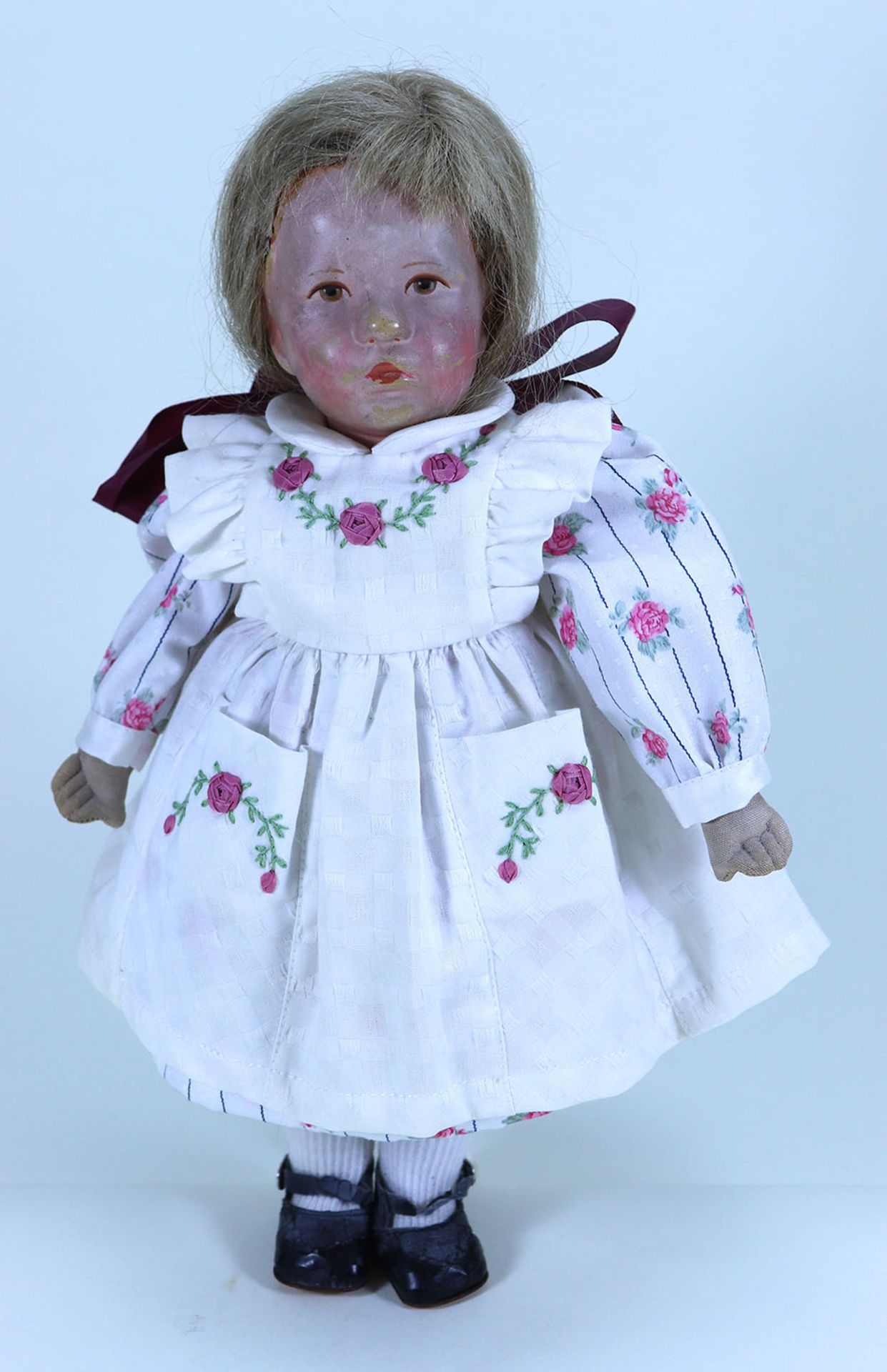 A small Kathe Kruse cloth doll VII, German 1930,