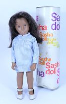 Sasha Trendon Ltd brunette Gingham doll in tubed box, circa 1968,