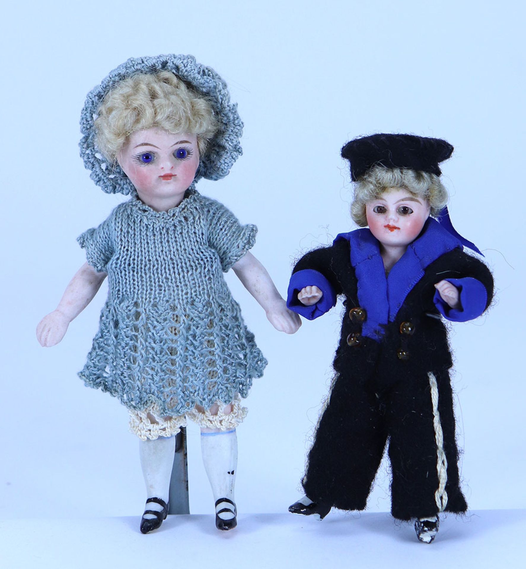 A miniature all-bisque doll, German circa 1910,