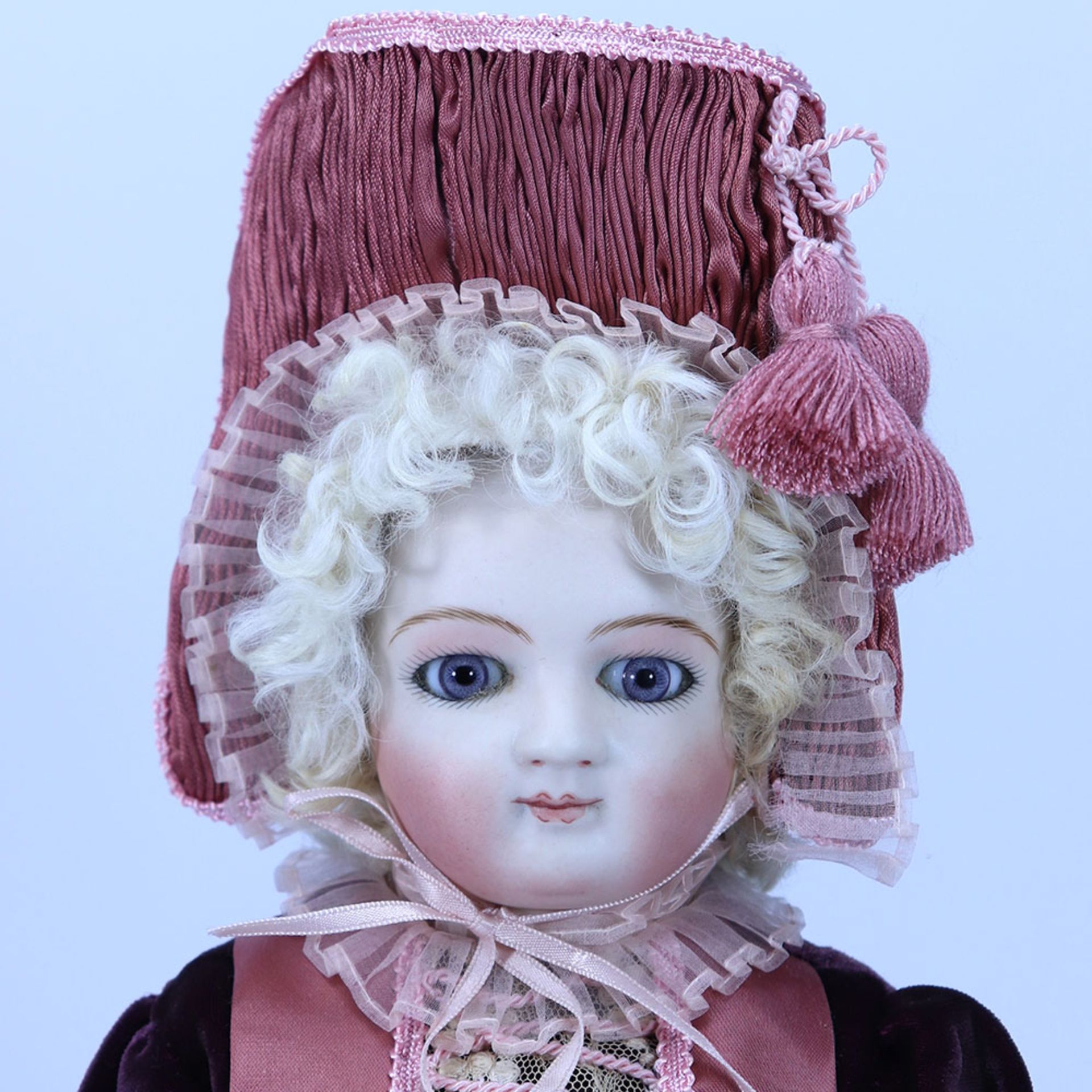 A reproduction Schmitt bisque head Bebe doll, - Bild 2 aus 2