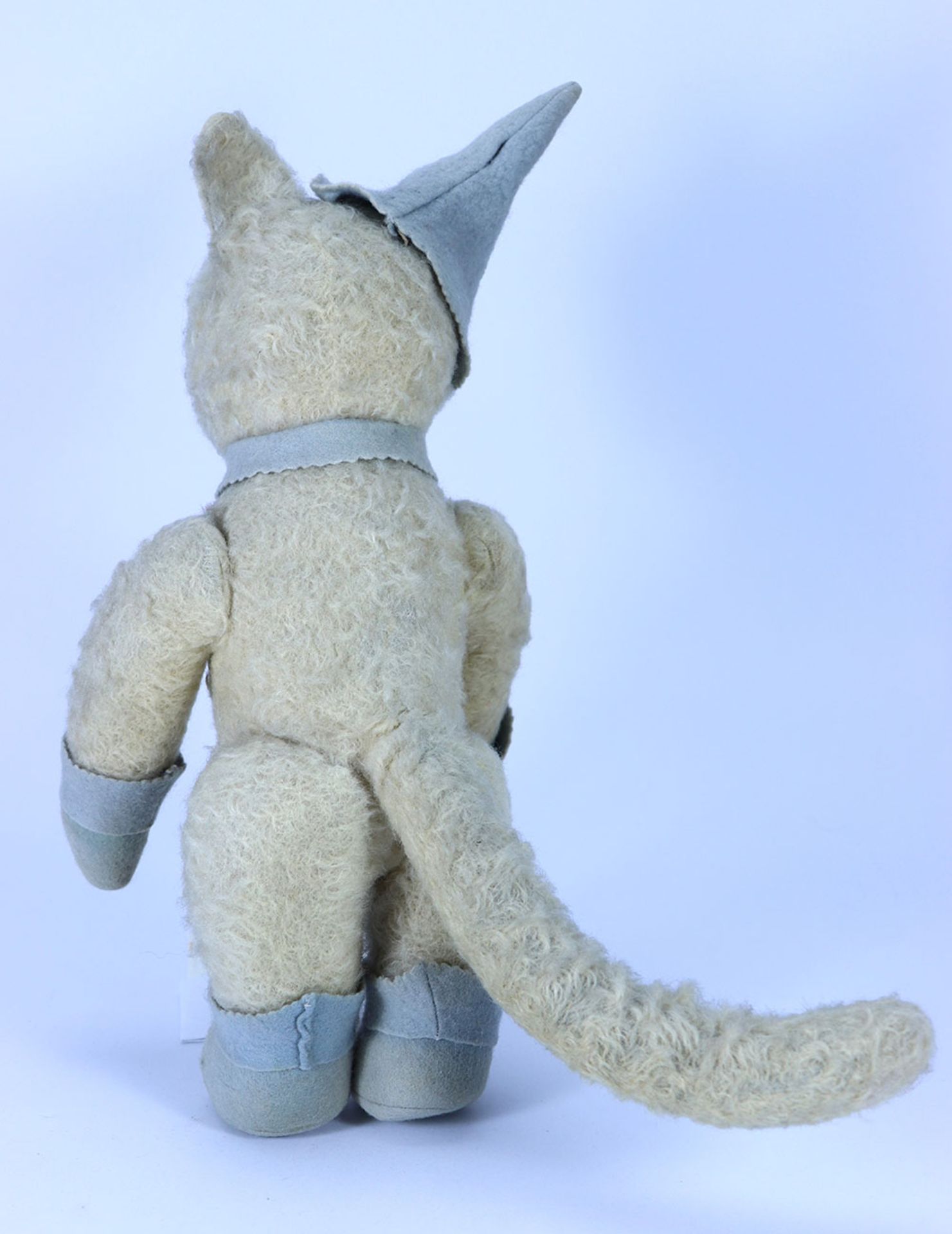 White mohair Puss in Boots soft toy, 1930s, - Image 2 of 2