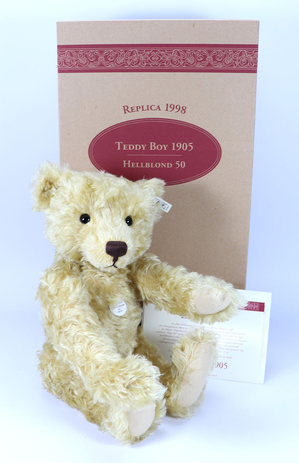 Boxed Steiff Limited Edition 1905 Teddy Boy, 1998,