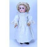 A beautiful Francois Gaultier bisque head Bebe doll, size 7, French circa 1890,