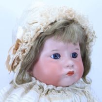 A large S.F.B.J 252 bisque head character doll, circa 1910,
