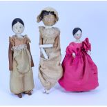 Three peg wooden dolls,