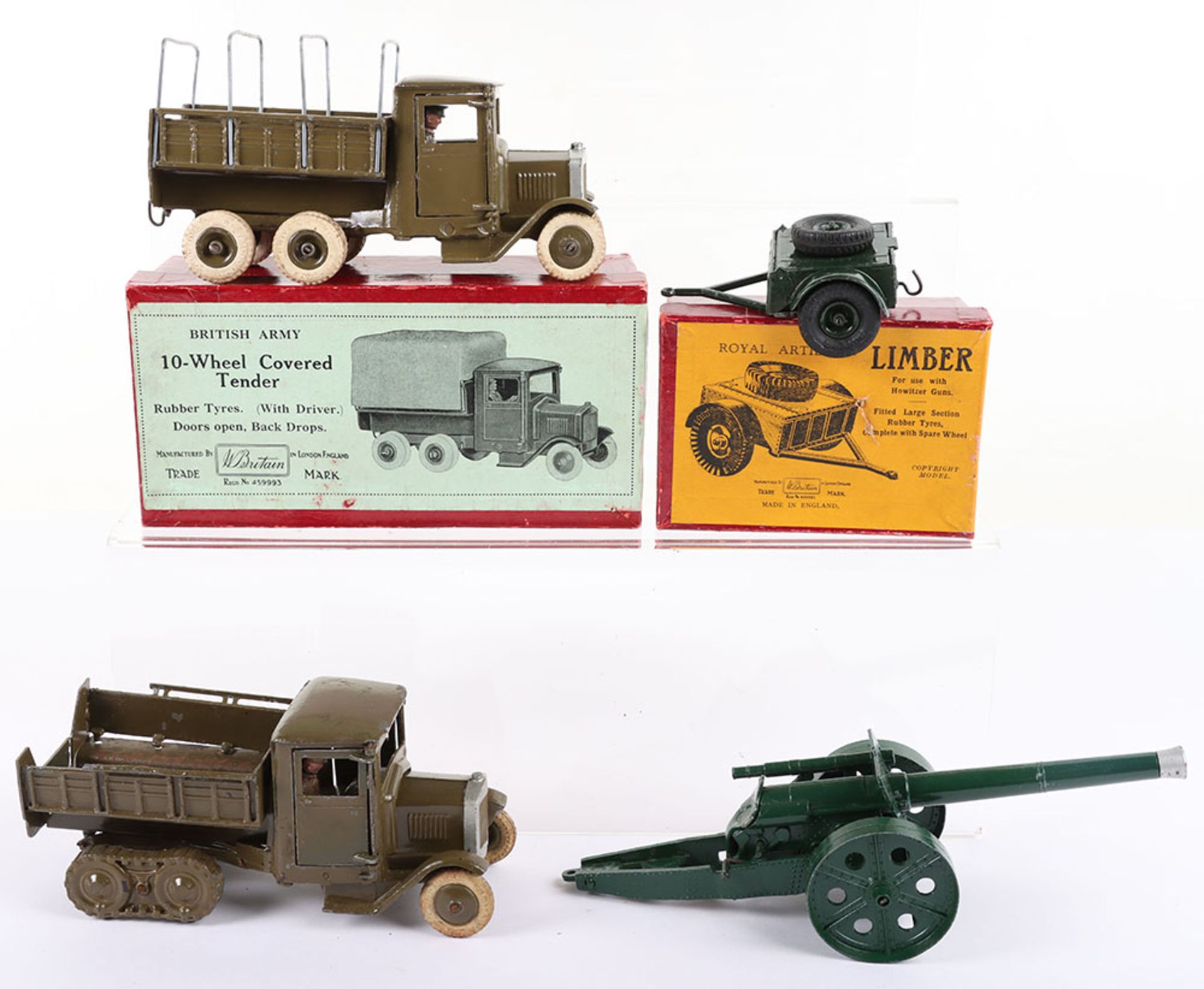 Britains boxed 1432 Army Covered 10-wheel Lorry, 1936-41, - Bild 2 aus 4