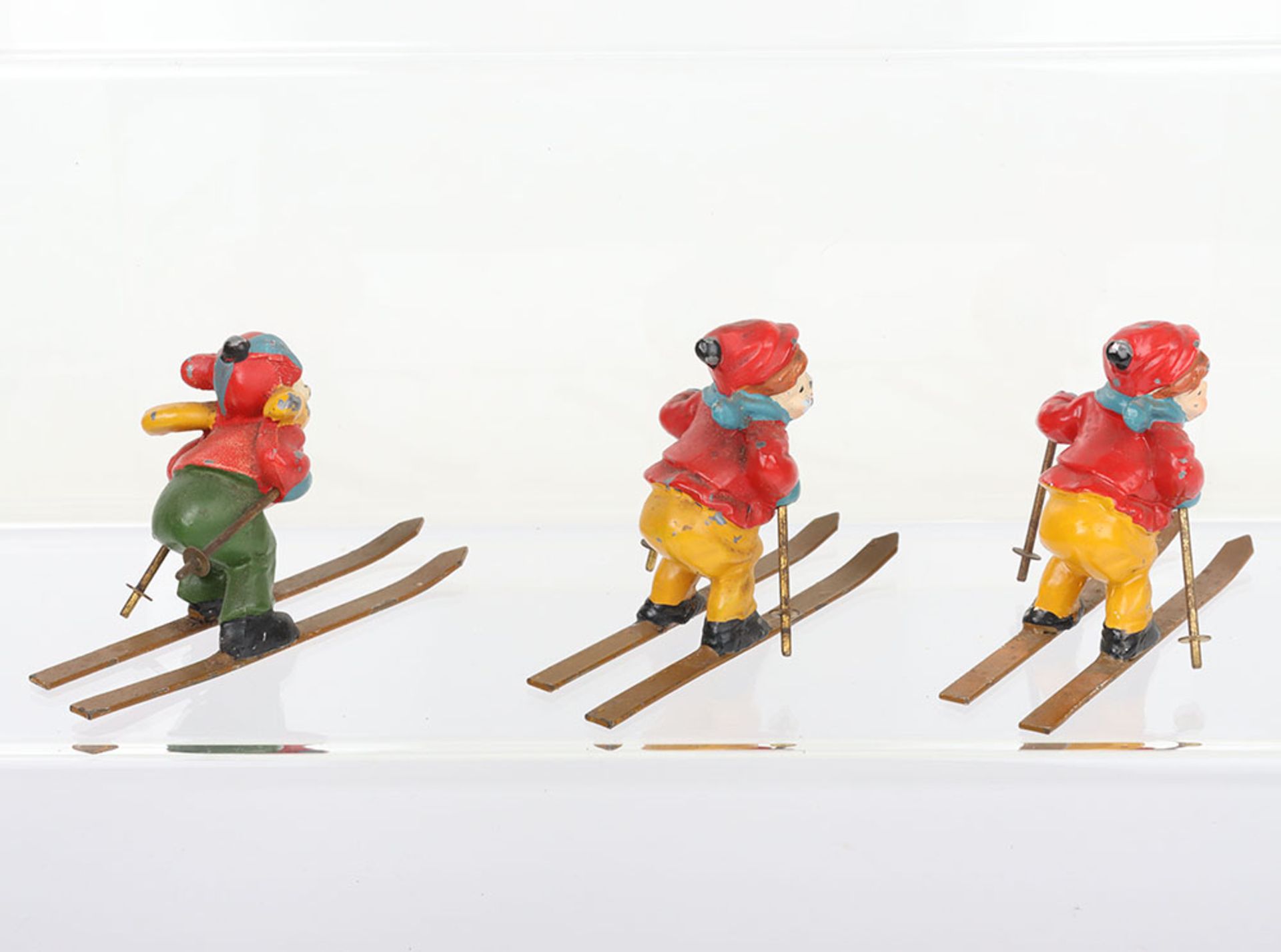 Three American lead painted Skiers - Bild 4 aus 5